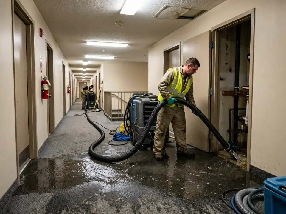 multi-unit-apartment-hallway-f-005 — frequently asked questions, Emergency Burst Pipe Water Extraction & Removal in New Cass…